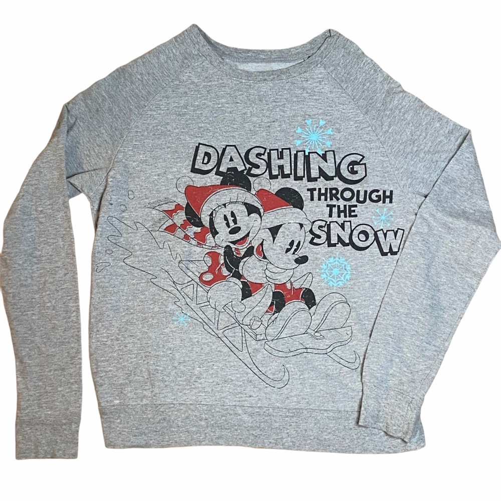 Mickey Minnie Disney Christmas sweatshirt, XS